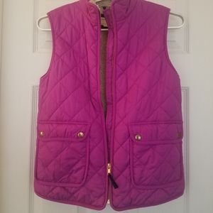 Crewcuts Fuschia Sherpa Quilted Vest